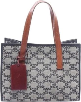 Celine Pre-owned Tote Bags, female, Multicolor, Size: ONE SIZE Pre-owned Vintage Canvas Tote Bag