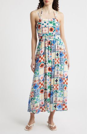 FRNCH Hippuris Print Sleeveless Maxi Dress in Mix And Match at Nordstrom, Size X-Small