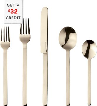 Mepra Stile Champagne 5Pc Place Setting With $32 Credit