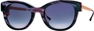 Thierry Lasry Angely 2247 Mens Sunglasses Purple Size 52