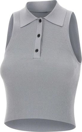 A. Roege Hove Trine Polo - Dames - Tops zonder mouwen - Grijs - S - Polyester - Tops