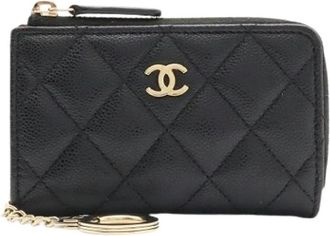 Chanel Pre-owned Coin Purse - Dames - Vintage Accessoires - Zwart - ONE Size - Leer - Vintage