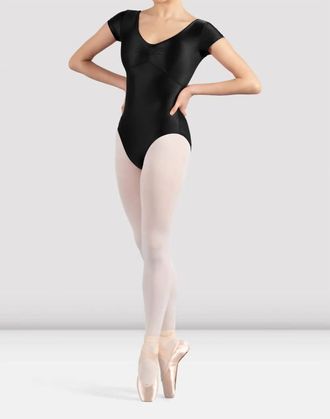 Bloch Mirella Black Glow Cap Sleeve Leotard