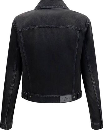Gucci Mens Blue Cotton Denim Jacket Clothing
