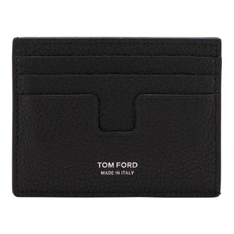 Tom Ford Portacarte in Pelle - - Accessories - Uomo - Nero - ONE SIZE
