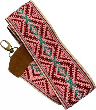 Penelope Chilvers Womens Woven Bag Strap In Pink