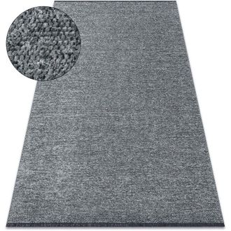 RugsX Rugsx - Alfombra Florence 24021 Un Color, Glamour, Tejido Plano, Flecos - Gris Grey 118x170 Cm