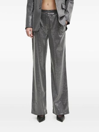Guess Co Straight broek met pailletten - Grijs