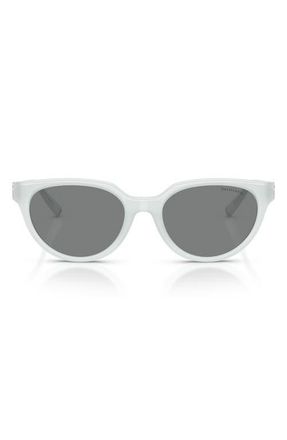 Tiffany & Co. 55mm Gradient Cat Eye Sunglasses in Opal Diamond /Dark Grey at Nordstrom