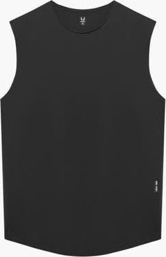ASRV AeroSilver Cutoff Tank in Black at Nordstrom, Size Xx-Large