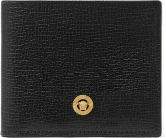 Versace Medusa Biggie bi-fold wallet - men - Calf Leather - One Size - Black