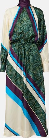 Alemais Al&eacute;mais Joni printed silk midi dress