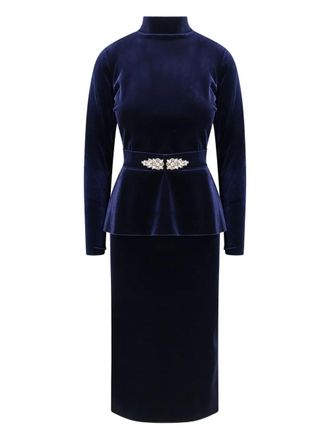 La Petite Robe Di Chiara Boni turtleneck Haby dress - Blue