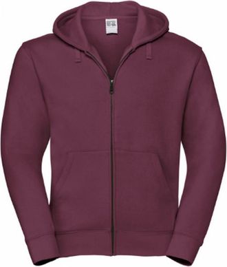 Russell Athletic Russell Heren Authentieke Sweatshirt met volledige ritssluiting / Hoodie (Bourgondi&euml;)