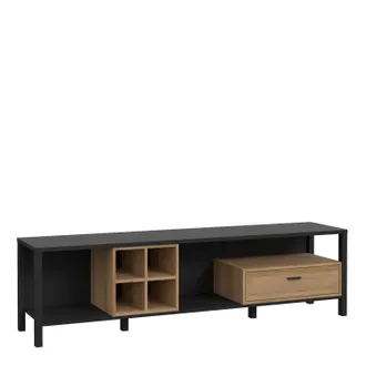 Furniture To Go High Rock Wide TV Unit in Black