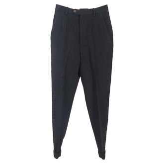 Isabel Marant Straight Leg Trousers in Black Polyester