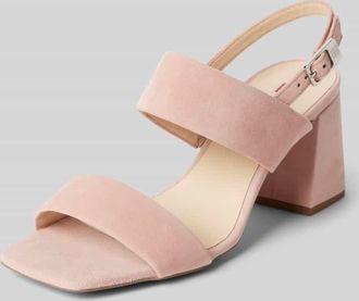 Högl Sandalette mit Blockabsatz in Altrosa, Größe 38