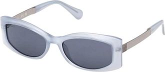 Max & Co. Mo 0144 Zonnebril - Dames - Zonnebrillen - Blauw - 55 MM - Accessoires