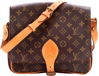 Louis Vuitton Brown Monogram Canvas Cartouchiere Gm (Authentic Pre-Loved)
