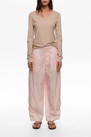 Bimba & Lola Gathered Jogger Trousers in Light Pink at Nordstrom, Size X-Small Eu