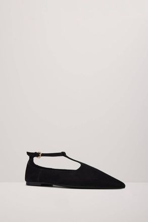 A.Emery Womens Ward Pointed Toe Flats In Black
