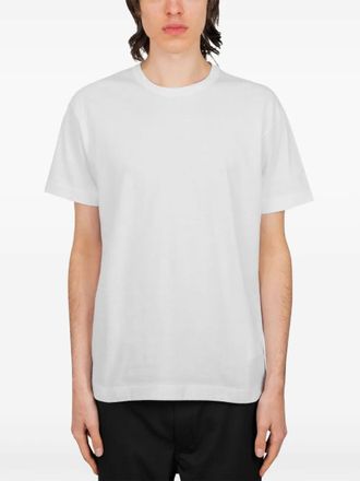 Comme Des Garçons heart-appliqué T-shirt - White
