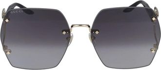 Gucci Gg 1562S Zonnebril - Dames - Zonnebrillen - Geel - 62 MM - Accessoires