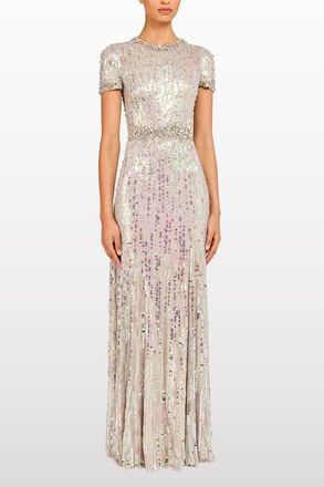 Jenny Packham Celeste Maxi Dress in Mist at Nordstrom, Size 10 Uk