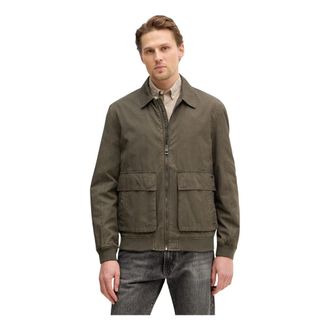 Guess Bomberjack - Heren - Bomber jackets - Groen - M - Katoen - Jassen