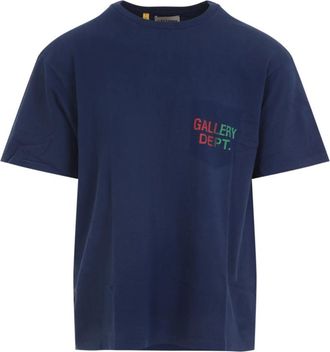 Gallery Dept. Bt 10303 T-shirt - Heren - T-shirts - Blauw - S - Katoen - Tops