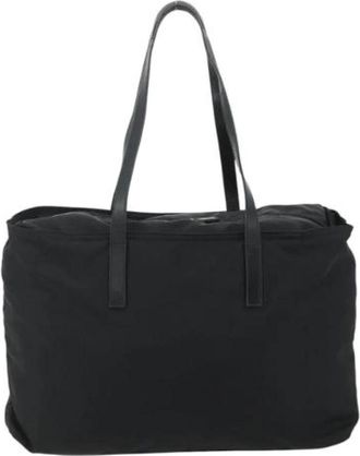 Prada Pre-owned Nylon Tote Bag - unisex - Vintage Shopper - Zwart - ONE Size - Nylon - Vintage