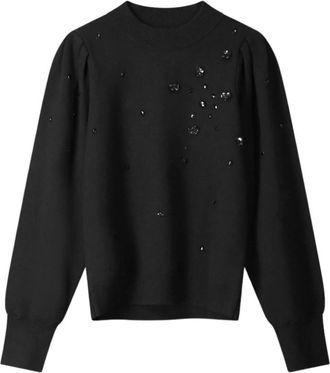 Pom Amsterdam Dames, Sweatshirts & Hoodies, Zwart, Maat: M