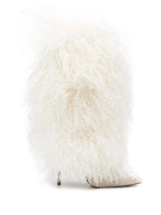 PARIS TEXAS 105mm textured boots - White