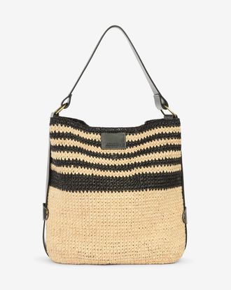 Isabel Marant Sac Bayia - - Noir Et Naturel - Taille - Isabel Marant - Collection &Eacute;t&eacute; Femme - Nouvelle Collection Capsule High Summer