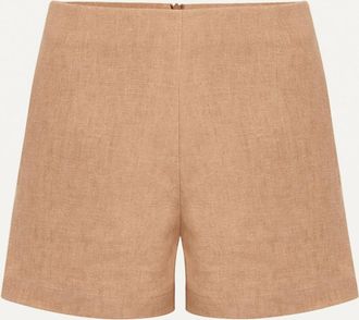 Le Kasha Womens Ezbet Linen Shorts In Sand