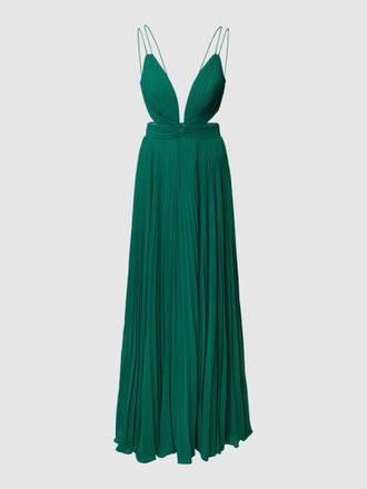 Luxuar Luxuar Abendkleid mit Plisseefalten in Gruen, Größe 32