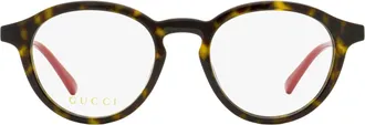 Gucci GG1871O Keyhole Pantos Eyeglasses - Havana