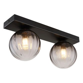 Globo Lighting Aplique De Pared - Dallerta - Negro - Vidrio Vidrio - Globo