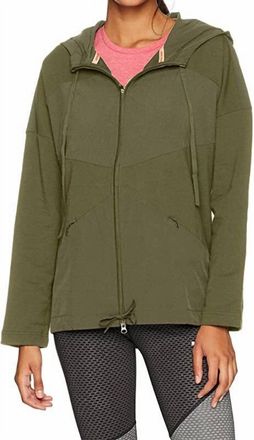 Puma Womens Transition Full Zip Jacket In Olive Night
