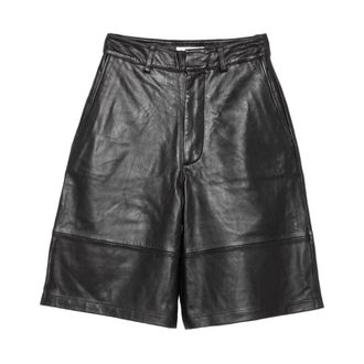Frankie Shop Dames, Korte broeken, Bruin, Maat: XS Leer
