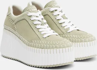 Chlo&eacute; Chlo&eacute; Nama suede platform sneakers