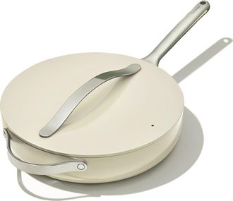 Caraway Nontoxic Ceramic Nonstick Sauté Pan with Lid in Cream at Nordstrom