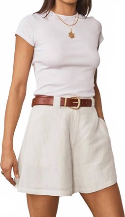 SANCIA The Telese Shorts In Vanilla