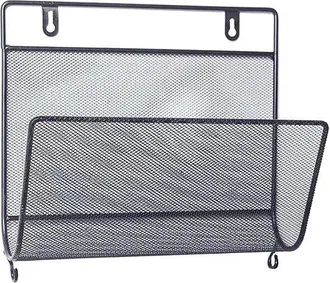OEM Revistero De Pared - Estante Para S&aacute;banas - Almacenamiento Elegante - Decoraci&oacute;n De Pared Moderna - 12x29x27 Cm - Negro