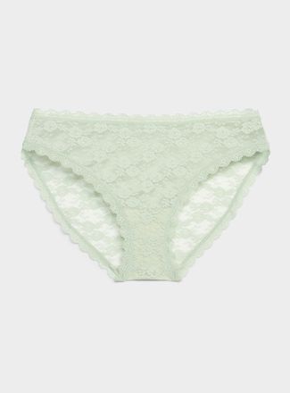 Miiyu Womens Romantic lace bikini panty Recycled nylon