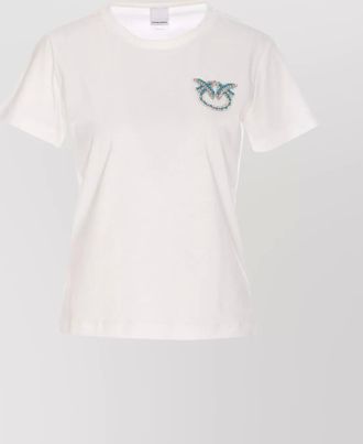 Pinko cotton crystal embellished t-shirt