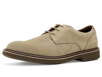Johnston & Murphy Tyson Perfed Plain Toe Mens Shoes Taupe Nubuck : 11.5 M (D), Leather/Nubuck