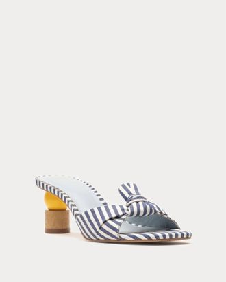 Frances Valentine Womens Amanda Heel In Oyster Navy