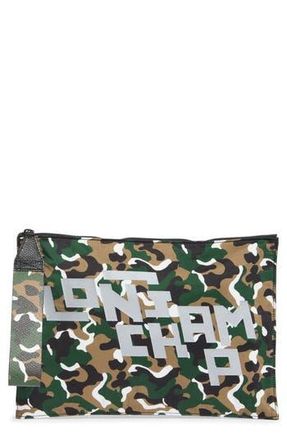 Longchamp Camo Wristlet in Khaki at Nordstrom Rack
