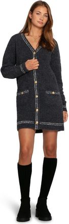 Belle & Bloom Cute In This Mini Cardigan Dress in Charcoal at Nordstrom, Size X-Small